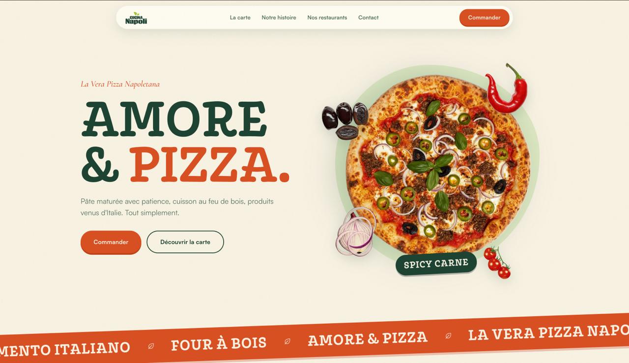 Cucina Napoli website