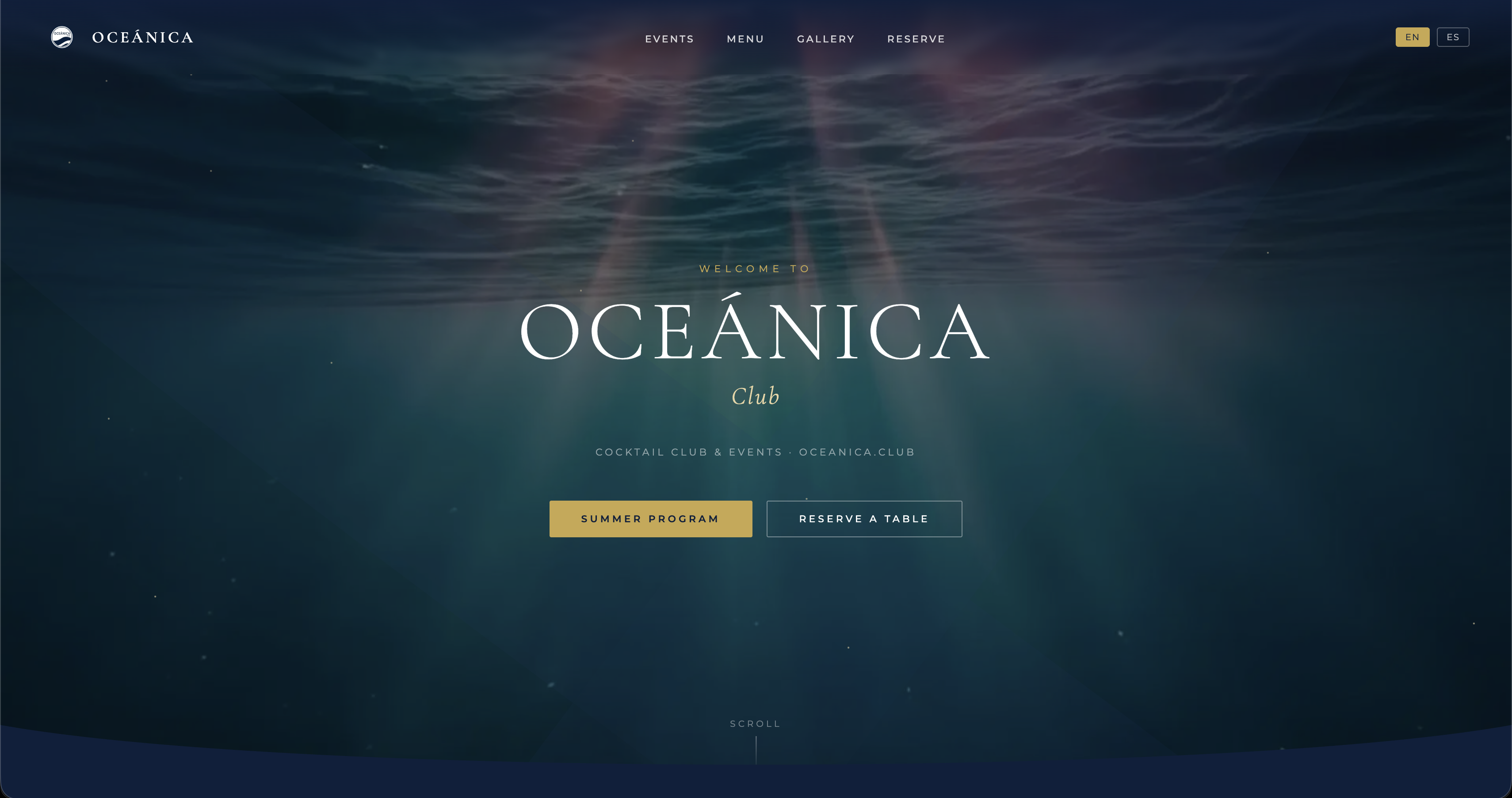 Oceanica Club website